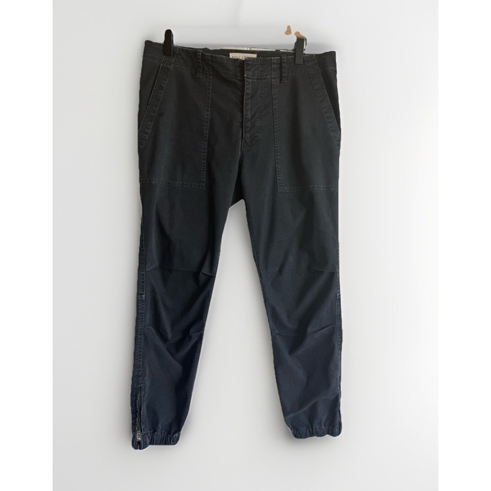Nili Lotan Pants 8 Utility Twill Jogger Zip Cuff Cargo Casual Relaxed Fit